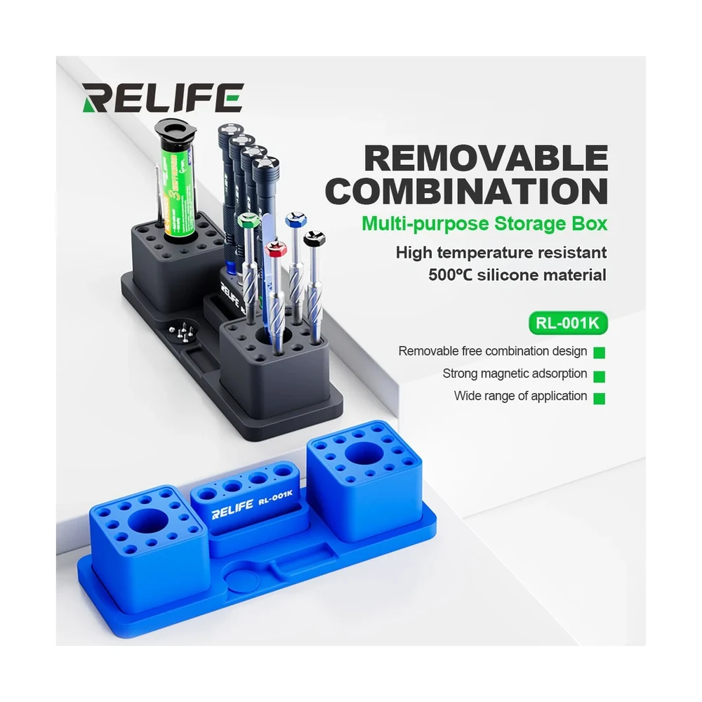 RELIFE RL-001K modul silikon təşkilat qutusu — boz